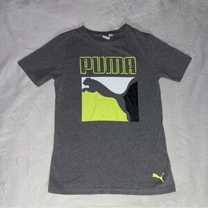 Puma Charcoal Grey Tee with Sporty Iconic Logo